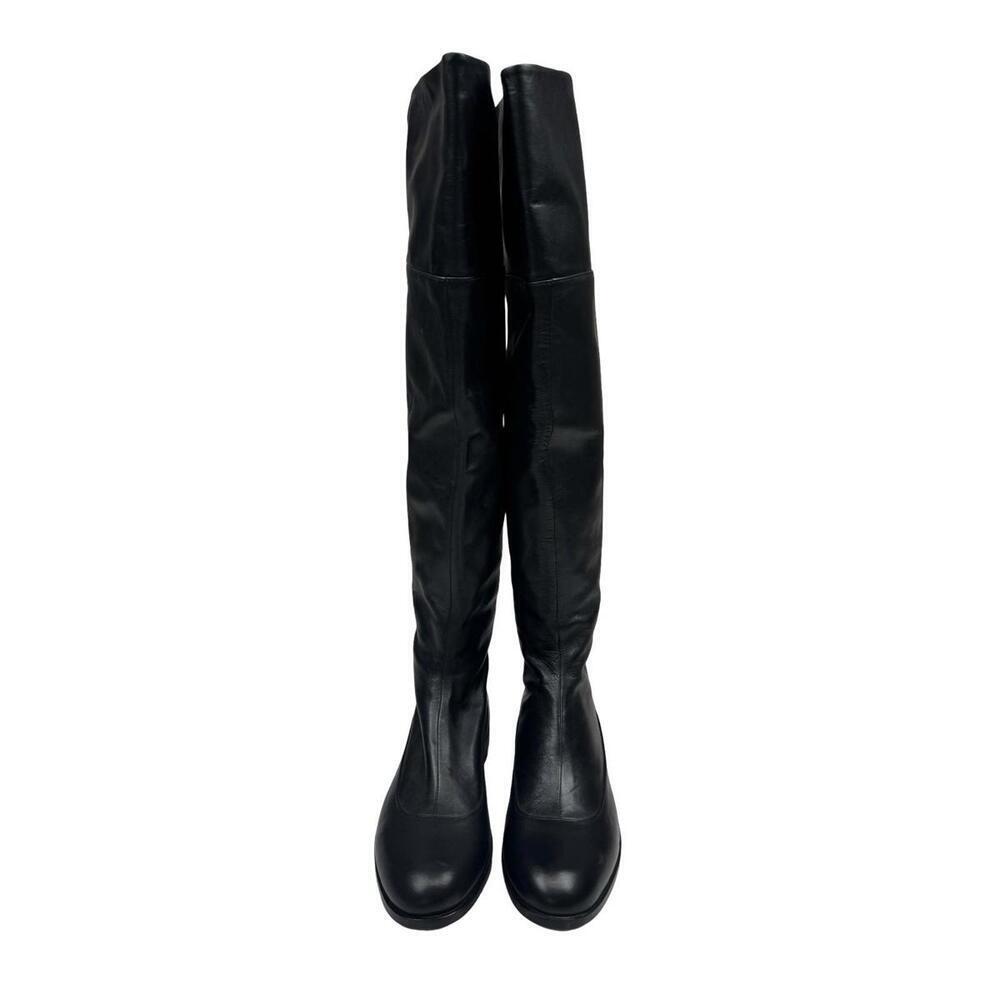 Jil Sander Navy Leather Knee High Boots Black Size 35 EU, 5 US - Picture 3 of 8
